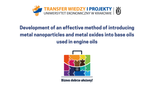 Development of an effective method of introducing metal nanoparticles and metal oxides into base oils used in engine oils